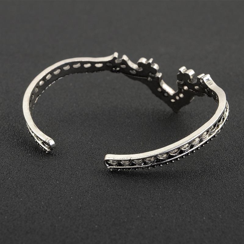 Pulsera "Corona de Plata" — Brazalete Boho de Filigrana
