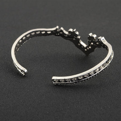 Pulsera "Corona de Plata" — Brazalete Boho de Filigrana