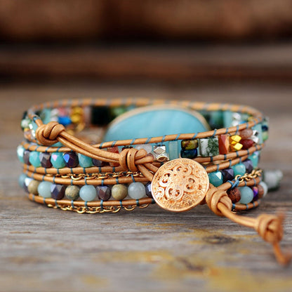 Pulsera Envolvente Larimar Sagrado - Conexión y Calma